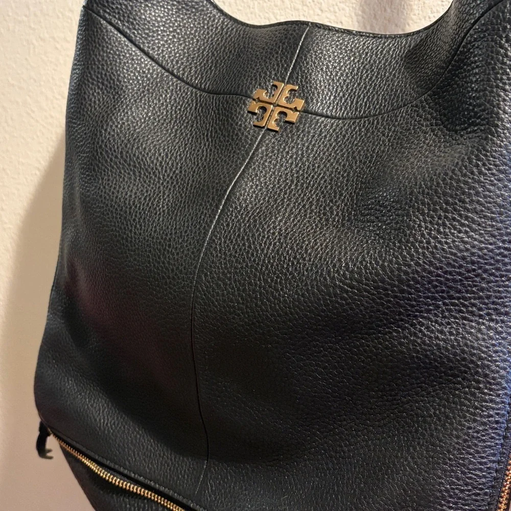Tory Burch Black Leather Hobo Bag - Picture 2 of 7